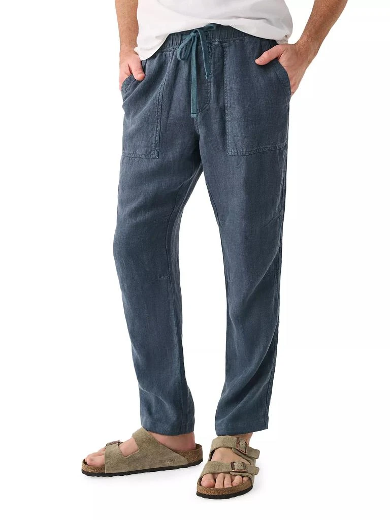 Faherty Brand Essential Linen Drawstring Pants 1