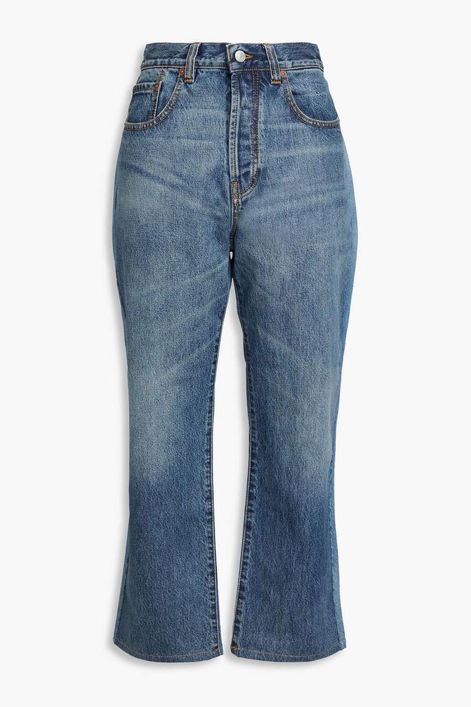 Victoria Beckham Faded mid-rise kick-flare jeans