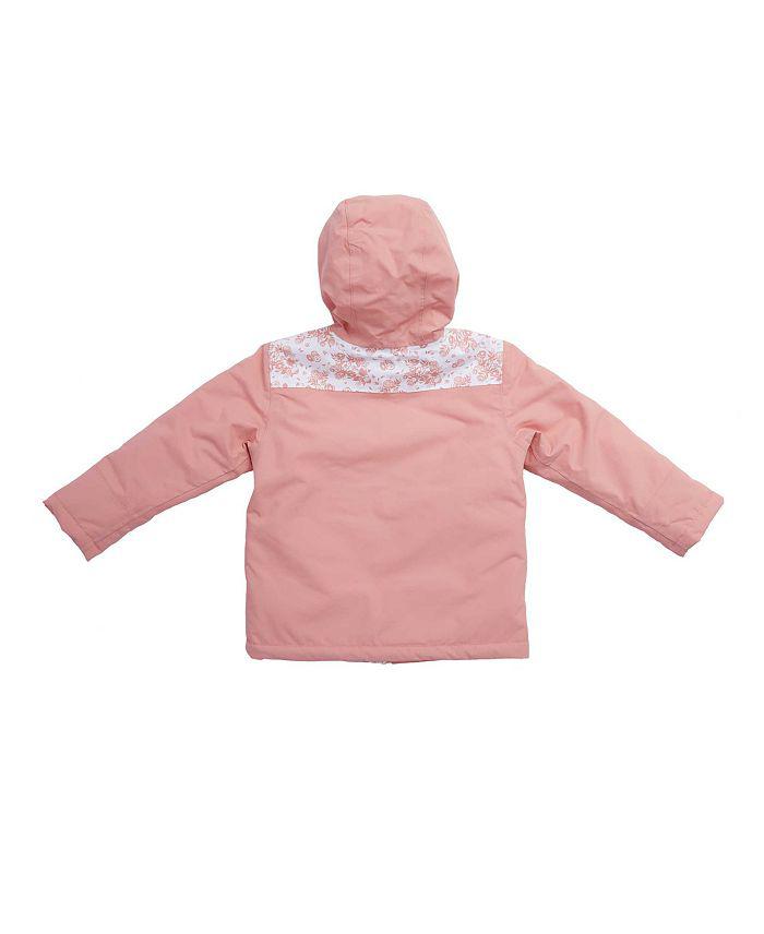 Northern Classics Girls' English Floral Insulated Waterproof Winter Ski Jacket - Baby, Little Kid, Big Kid