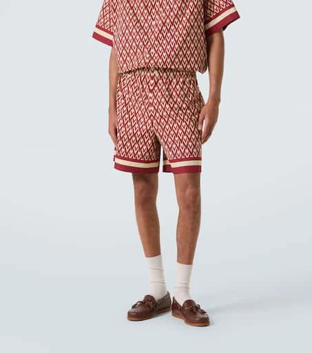 Valentino Toute La V cotton poplin Bermuda shorts 3