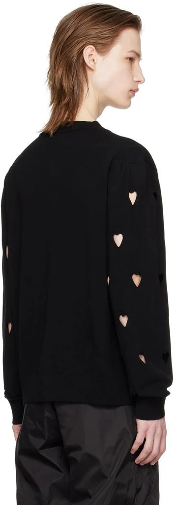 Simone Rocha Black Love Heart Cardigan 3