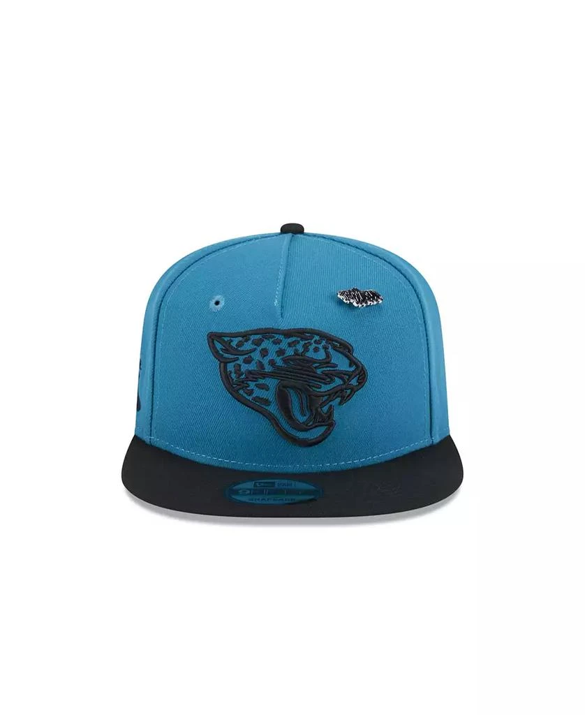 New Era Men's Teal Jacksonville Jaguars 2024 Inspire Change A-Frame 9FIFTY Snapback Hat 4