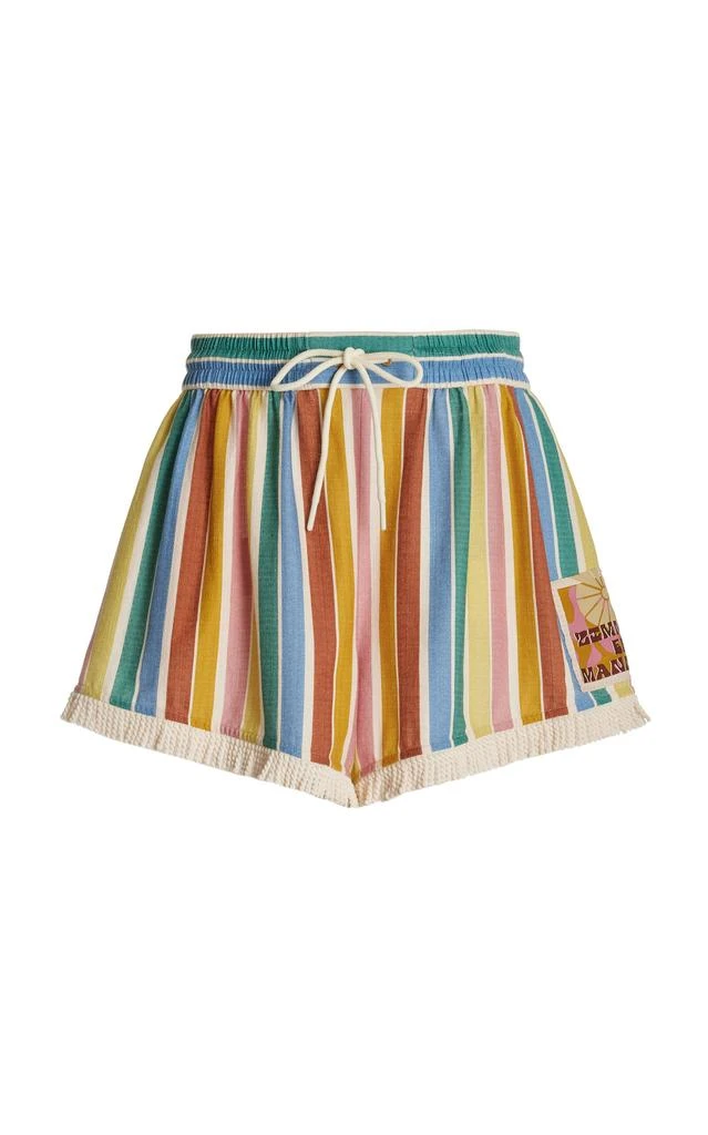 Zimmermann Zimmermann - Everley Relaxed Striped Cotton Shorts - Multi - 0 - Moda Operandi 1