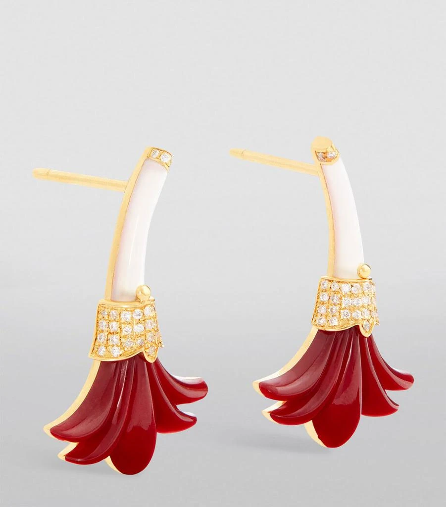 L'ATELIER NAWBAR Yellow Gold, Diamond and Mother-of-Pearl Psychedeliah Earrings 2