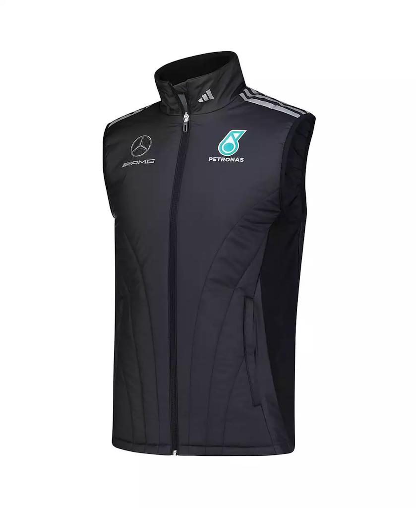 Adidas Men
s Black Mercedes-AMG Petronas F1 Team Wear Mechanics Full Zip Sweater Vest