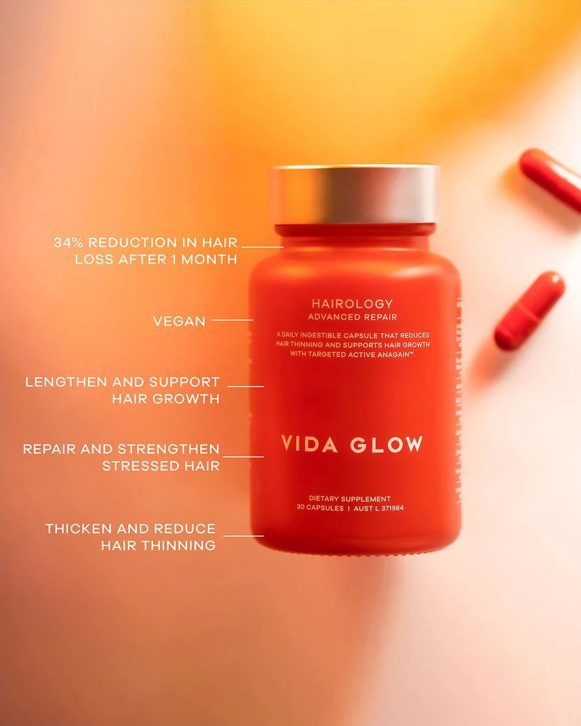Vida Glow Hairology Advanced Repair Dietary Supplement, 30 Count 3