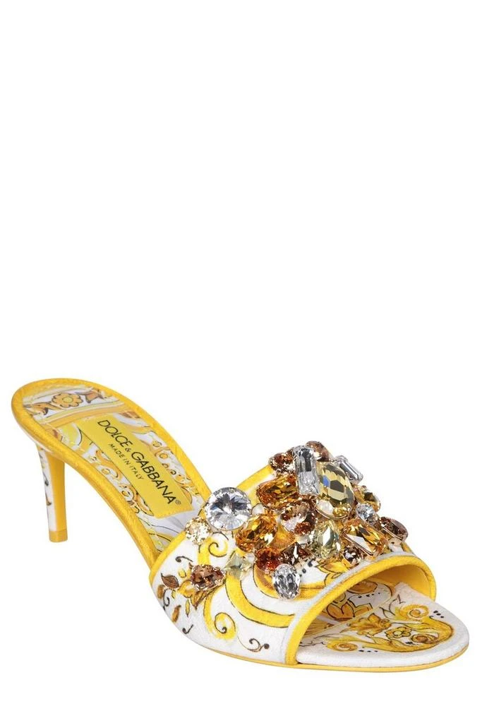 Dolce & Gabbana Dolce & Gabbana Majolica Printed Brocade Mules 2