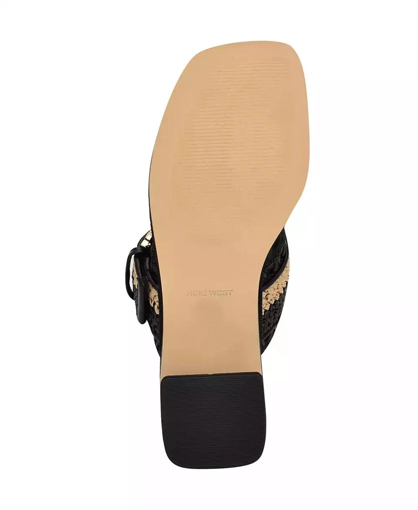 Nine West Women's Ebels Woven Block Heel Sandals 5