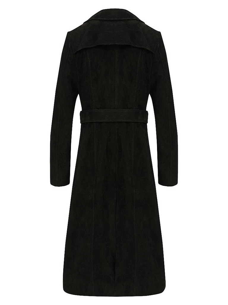 Gorski Metis Suede Belted Trench Coat 2
