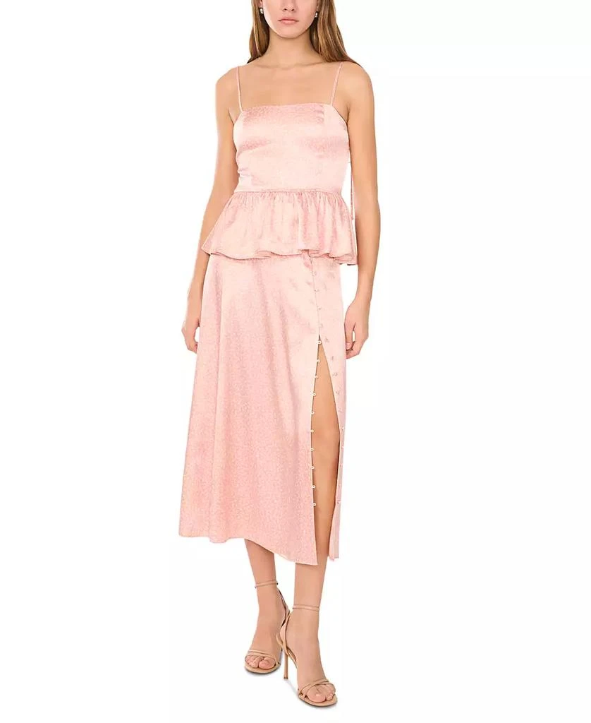1. State Women's Printed Button-Trim Midi Skirt 1
