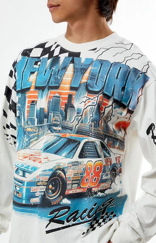 PacSun New York Racing Cropped Long Sleeve T-Shirt 2