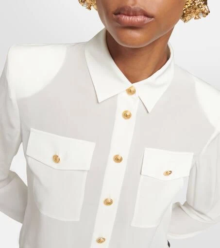 Balmain Crêpe de chine shirt 4