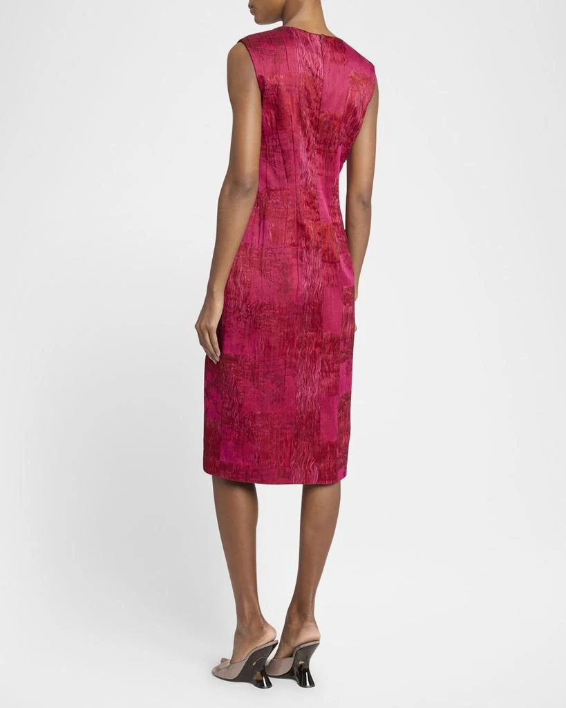 Dries Van Noten Delina Patchwork Crinkle Dress 3