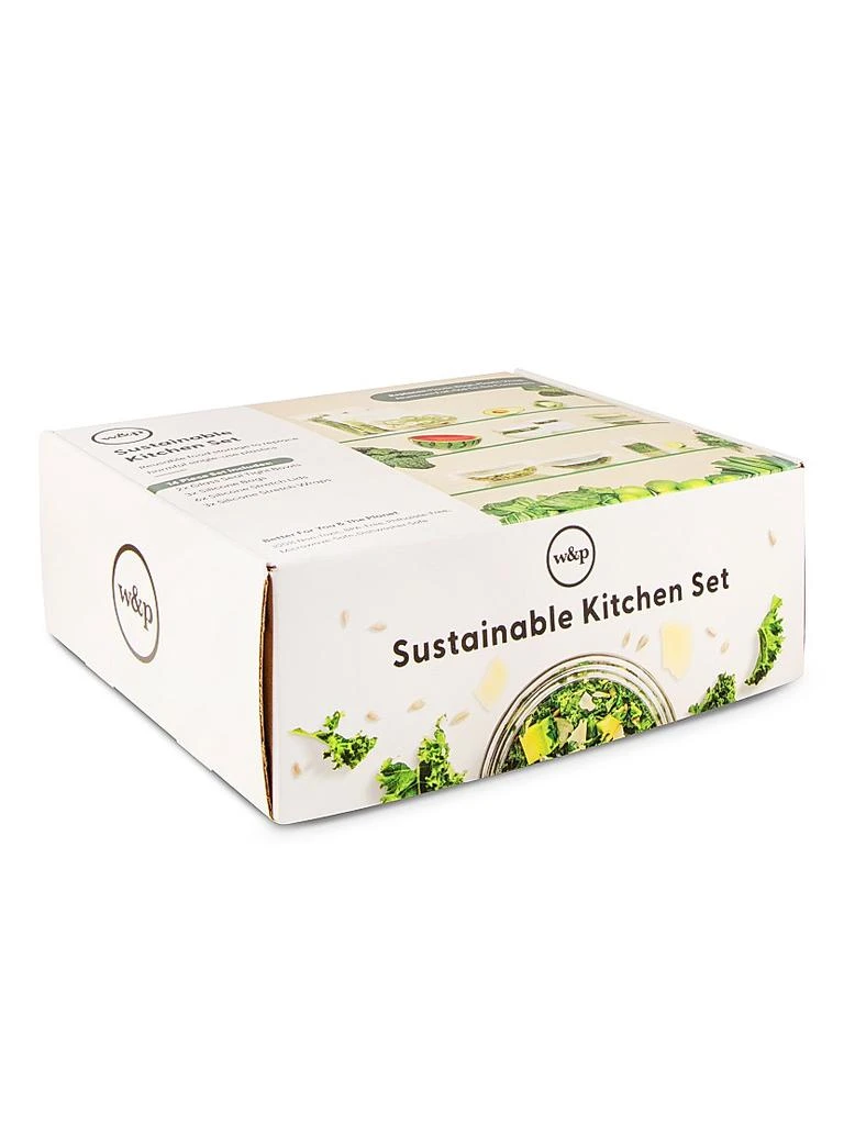 W&P 14-Piece Sustainable Kitchen Food Storage Set 7