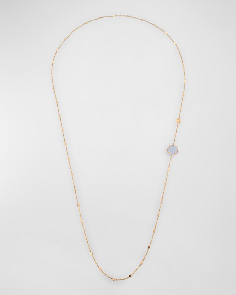 Pasquale Bruni Bon Ton 18k Blue Chalcedony Necklace with Diamonds