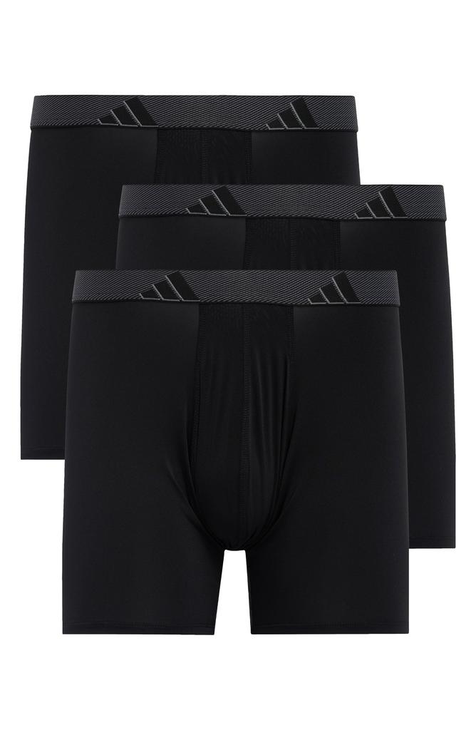Adidas 3-Pack Microfiber Boxer Briefs