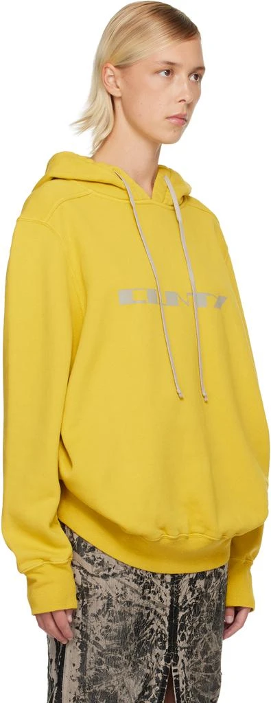 Rick Owens Yellow Concordians Oversized Hoodie 2