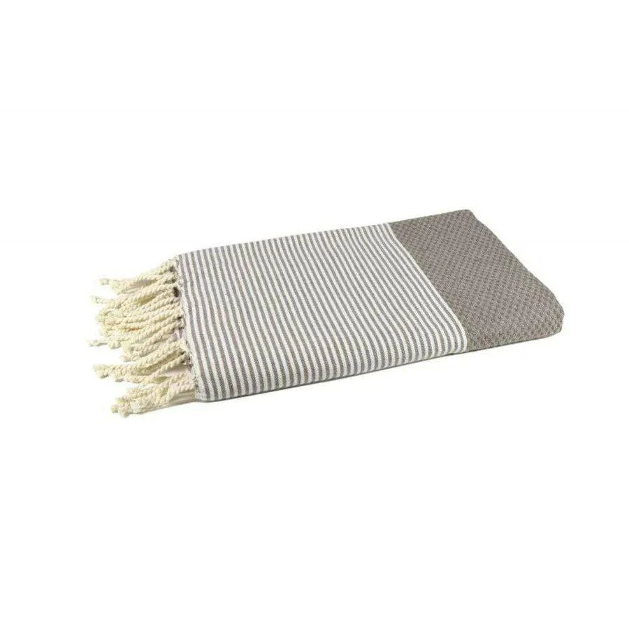 By Foutas Fouta Nid D'Abeille - Taupe 2