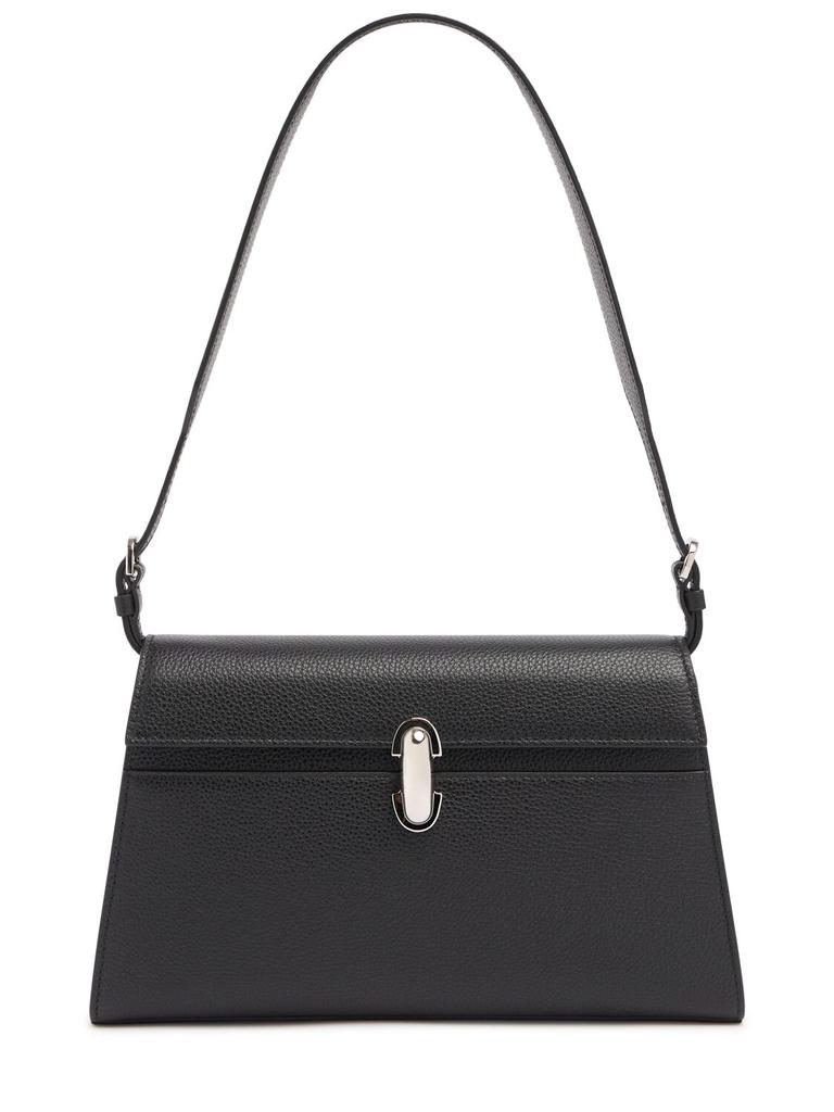 SAVETTE Symmetry Grained Leather Shoulder Bag