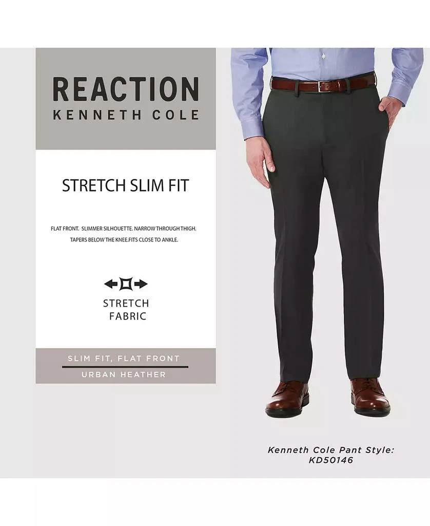 Kenneth Cole Men Slim-Fit Heather Dress Pants 4
