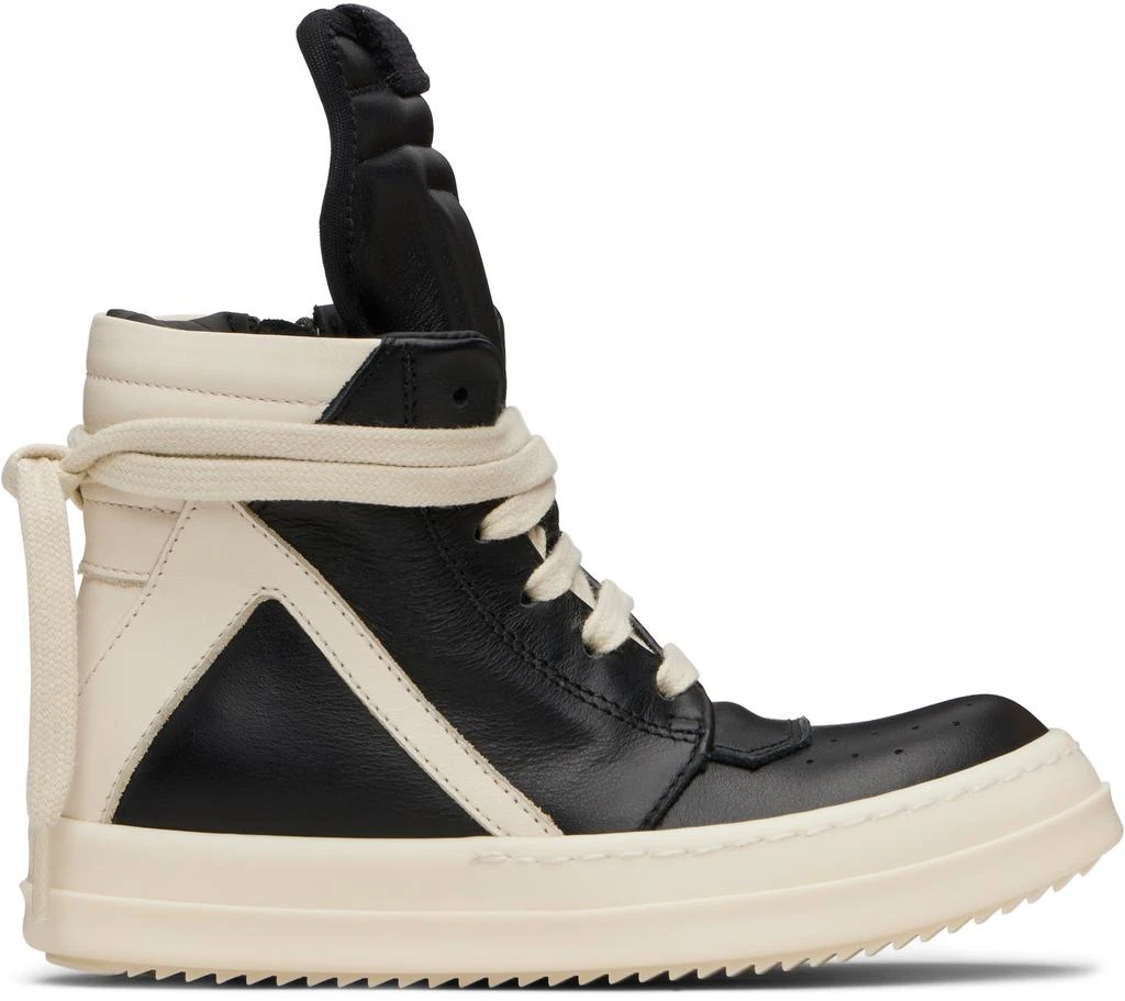 Rick Owens Kids Black Hollywood Geobasket Sneakers