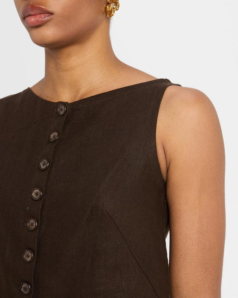 Faithfull the Brand Elia Cropped Linen Top 5