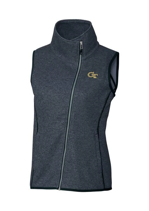 Cutter & Buck Buck Ncaa Georgia Tech Yellow Jackets Womens Mainsail Vest 1