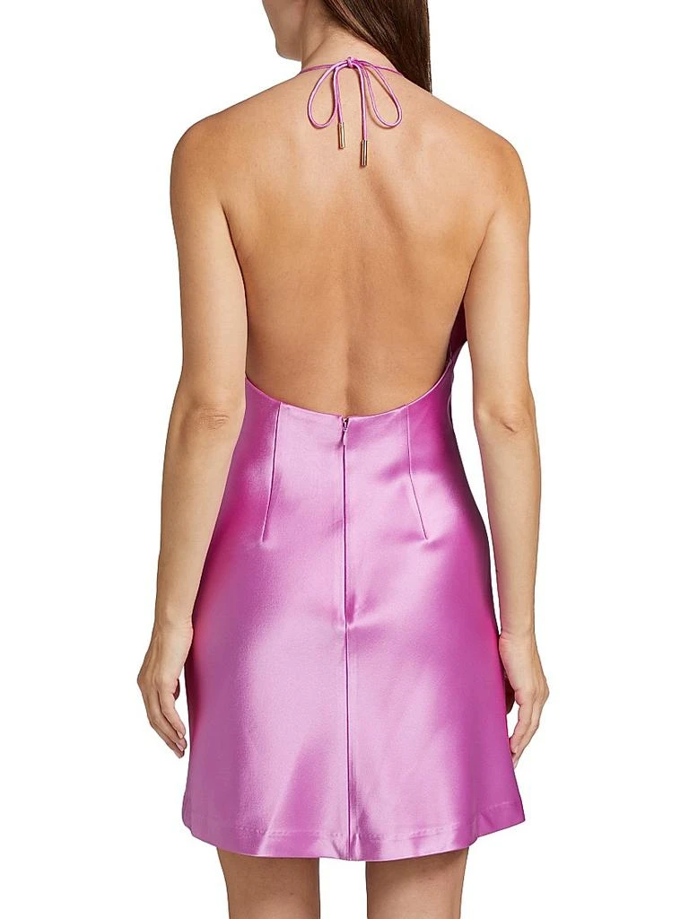 Acler Abdie Halter Gathered Minidress 5