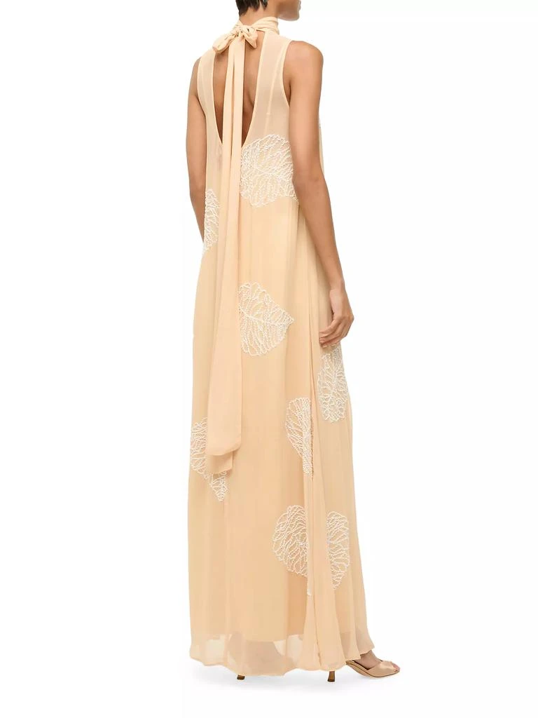 Staud Rubi Leaf-Motif Maxi Dress 4