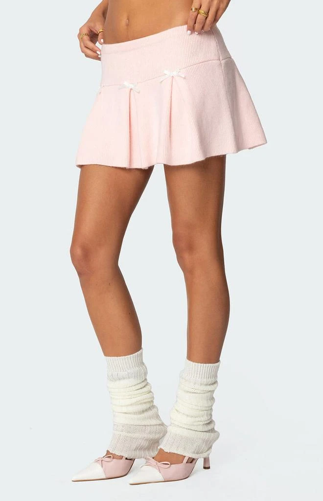 Edikted Easter Pleated Knit Mini Skirt 4