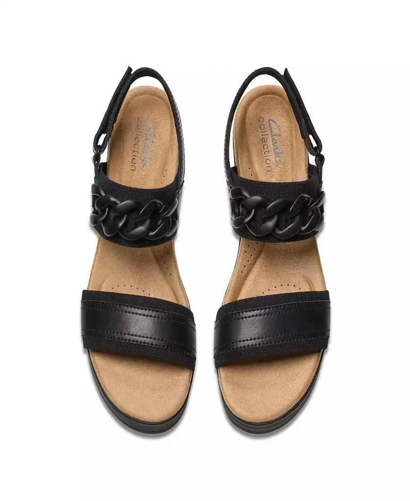 Clarks Collection Women's Wrenly Eve Wedge Sandals 4