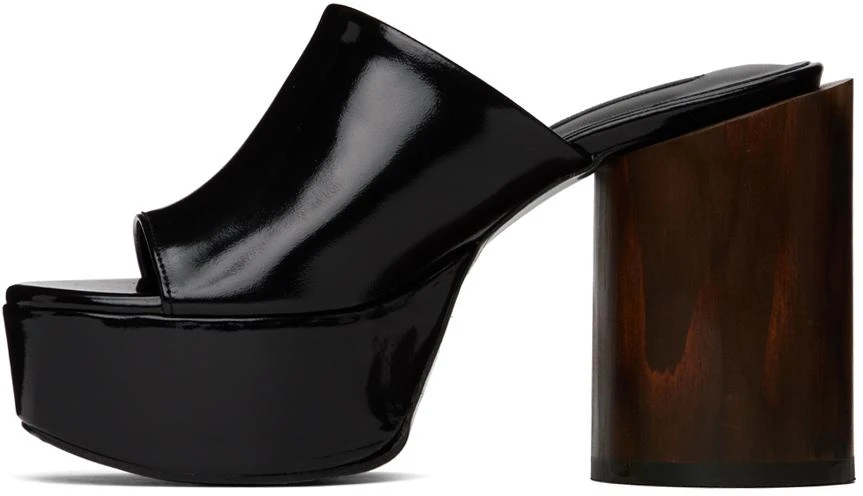 pushBUTTON Black Platform Heeled Sandals 3