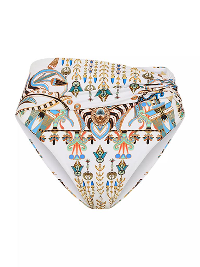 Camilla Printed High-Waist Bikini Bottom