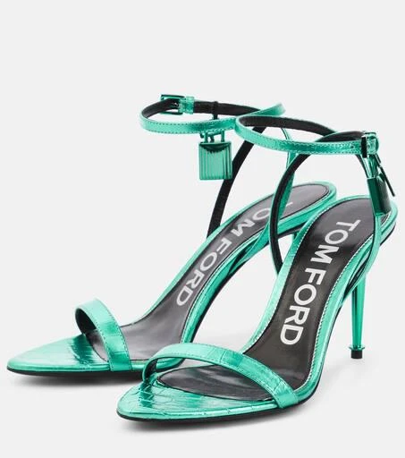 Tom Ford Padlock leather sandals 5