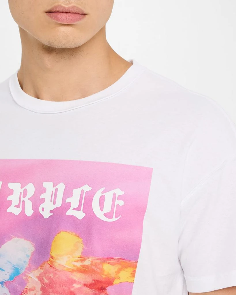 PURPLE Men's Textured Inside-Out Graphic T-Shirt 5