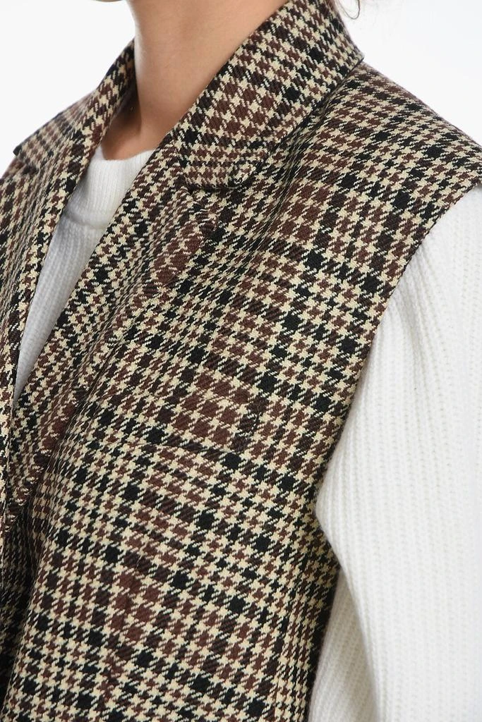 Birgitte Herskind Houndstooth Motif Wool WALTER Double Breast Vest 3