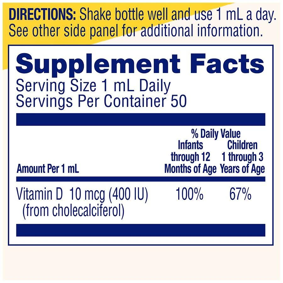 Enfamil D-Vi-Sol Vitamin D Supplement Drops for Infants Bottle 5