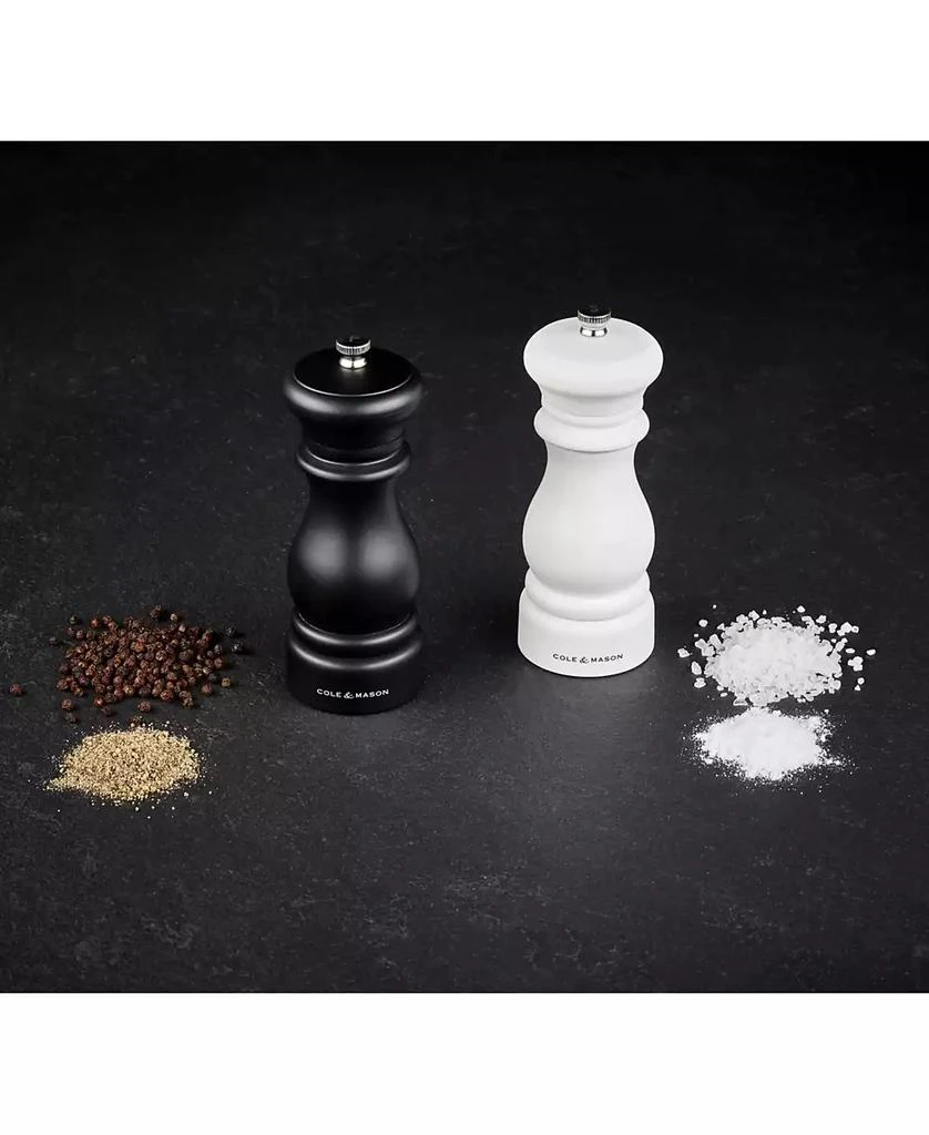 Cole & Mason Southwold Classic Salt & Pepper Mill Gift Set, Black/White 7