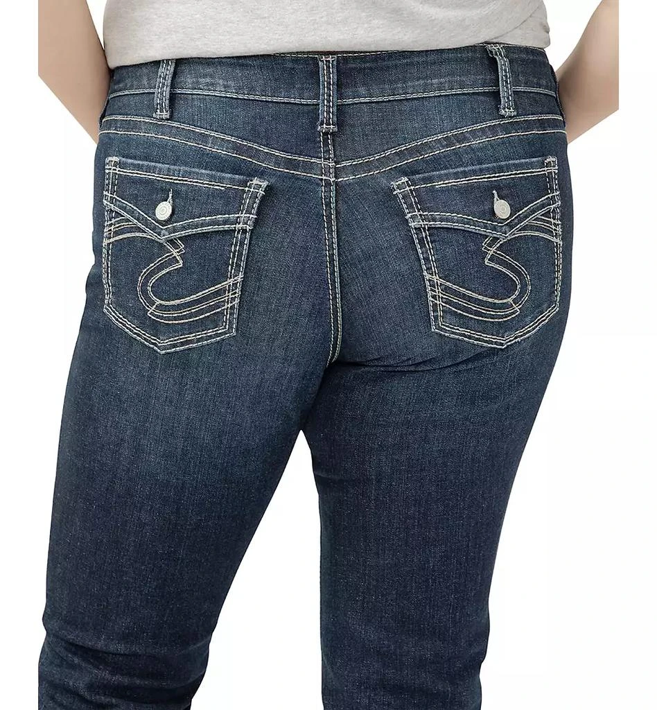 Silver Jeans Co. Plus Size Suki Mid-Rise Curvy Fit Capri Jeans 5