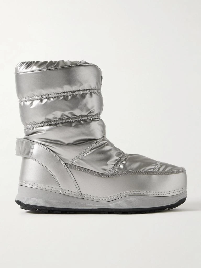 Bogner La Plagne 19 皮革边饰绗缝金属感软壳面料雪地靴  - IT36 1
