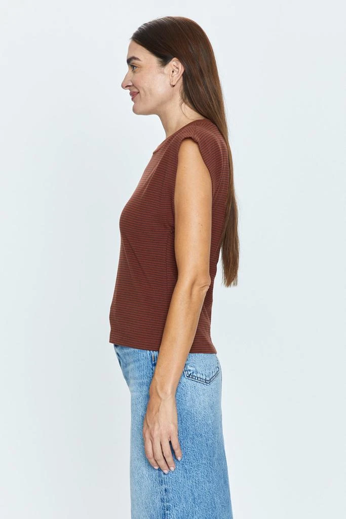 Pistola Denim Marina Tee - Espresso Stripe 3