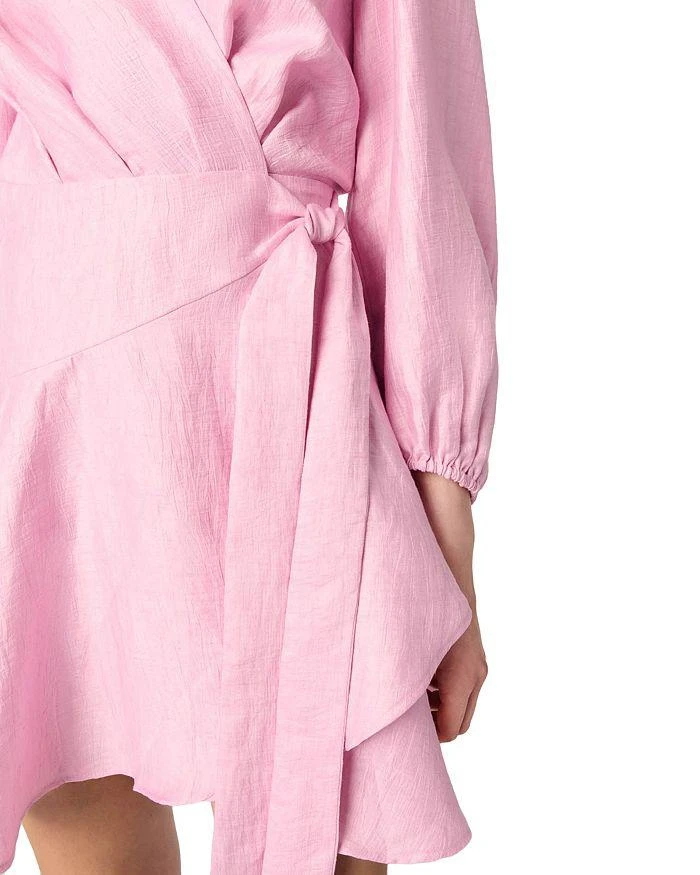 Linen Wrap Dress  On Sale Now with Up to 40% Off | Discover Exclusive  Deals & Savings at BeyondStyle  Authentic Maje dress|women with  Limited-Time Discounts, Free Shipping, and Price Comparisons