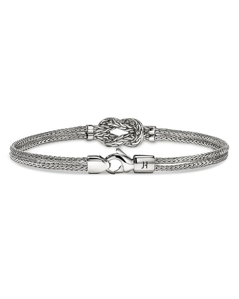 JOHN HARDY Sterling Silver Love Knot Diamond Bracelet 5