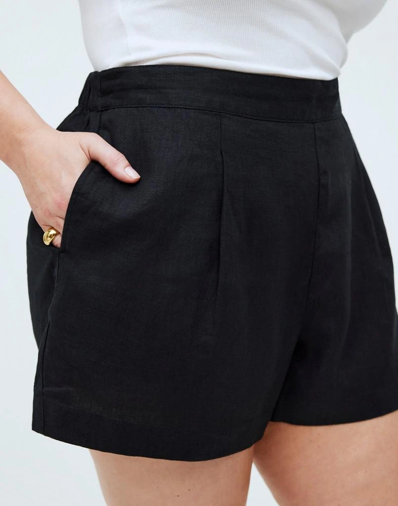 Madewell Plus Clean Pull-On Shorts in 100% Linen 5