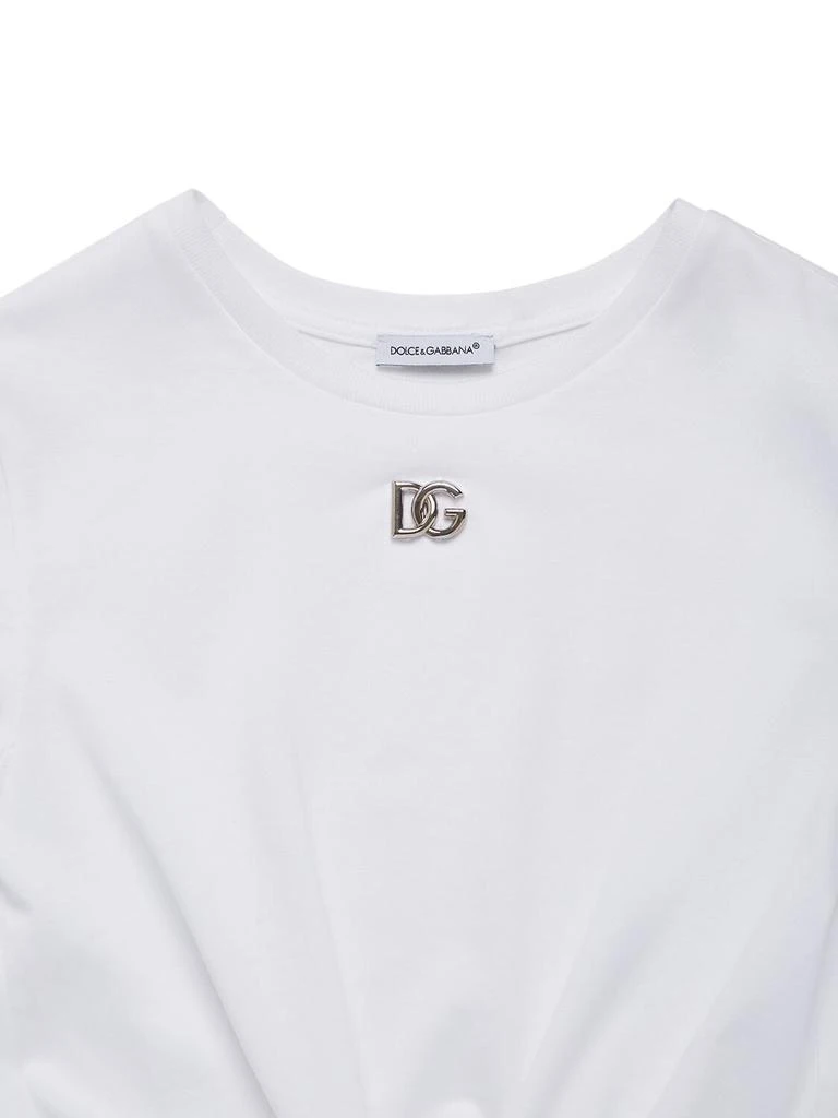 Dolce & Gabbana Cotton Jersey T-shirt W/ Knot 1
