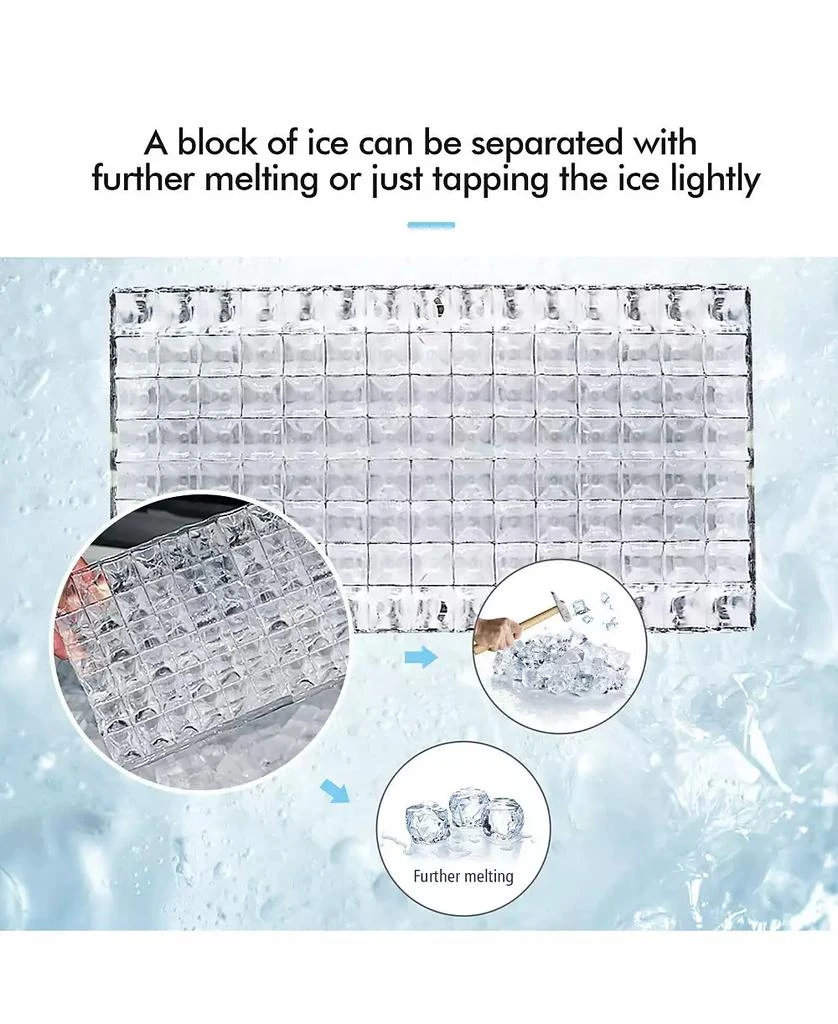 INOLAIT Countertop Electric Ice Maker with Ice Scoop and Basket 10