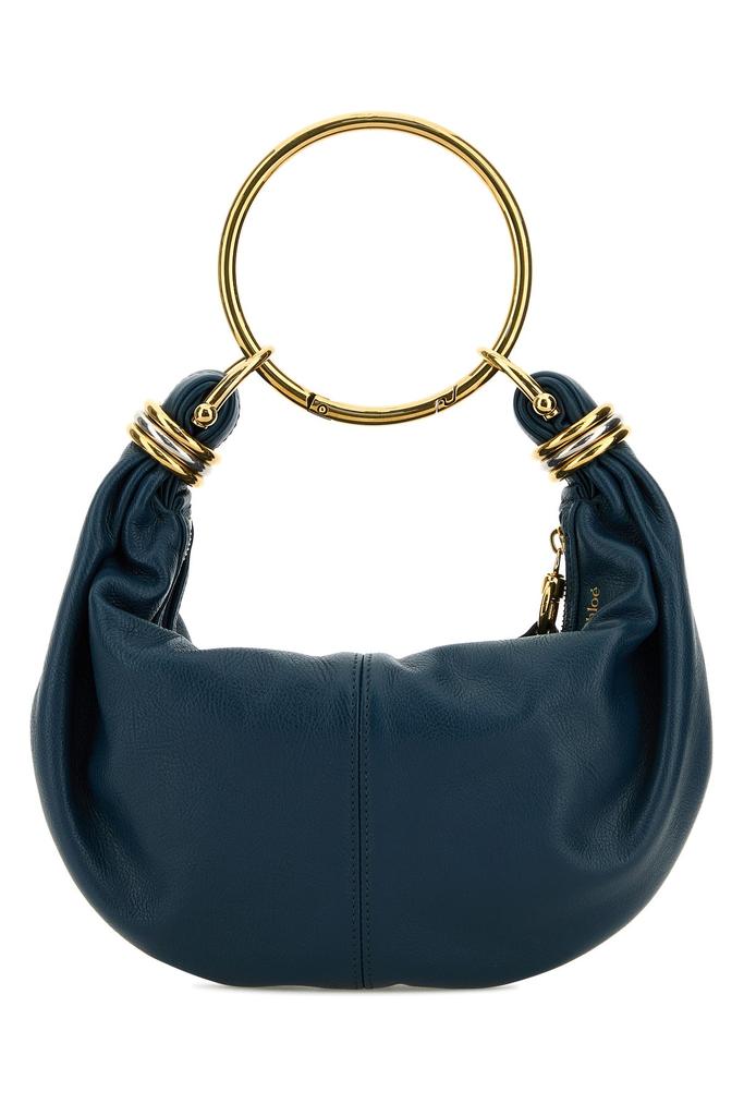 Chloé Petrol blue leather Bracelet handbag