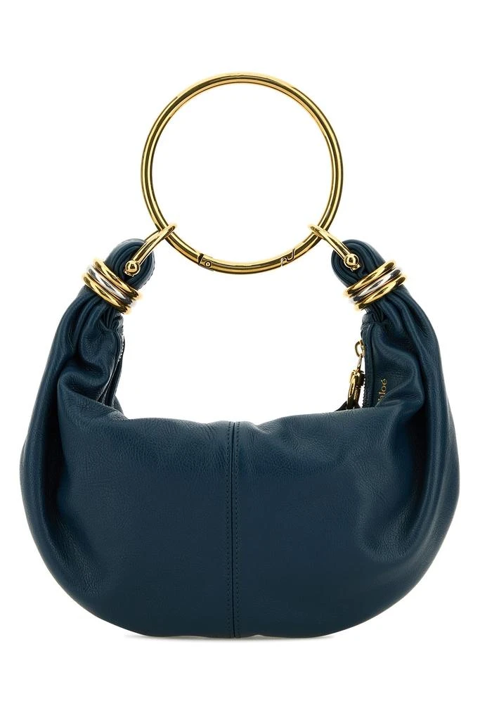 Chloé Petrol blue leather Bracelet handbag 1