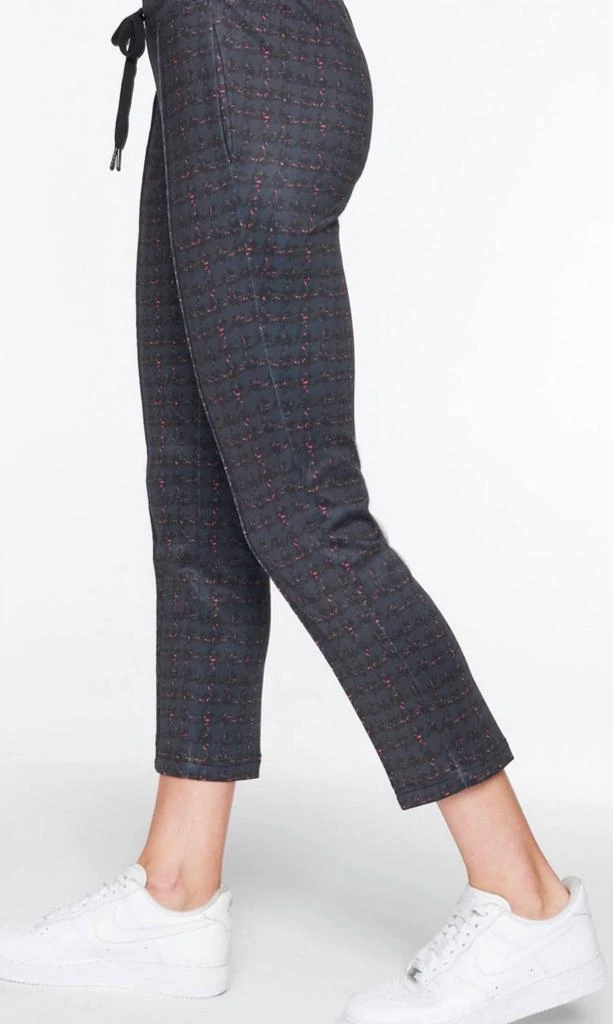 Pam & Gela Tweed Crop Track Pant In Plaid 2