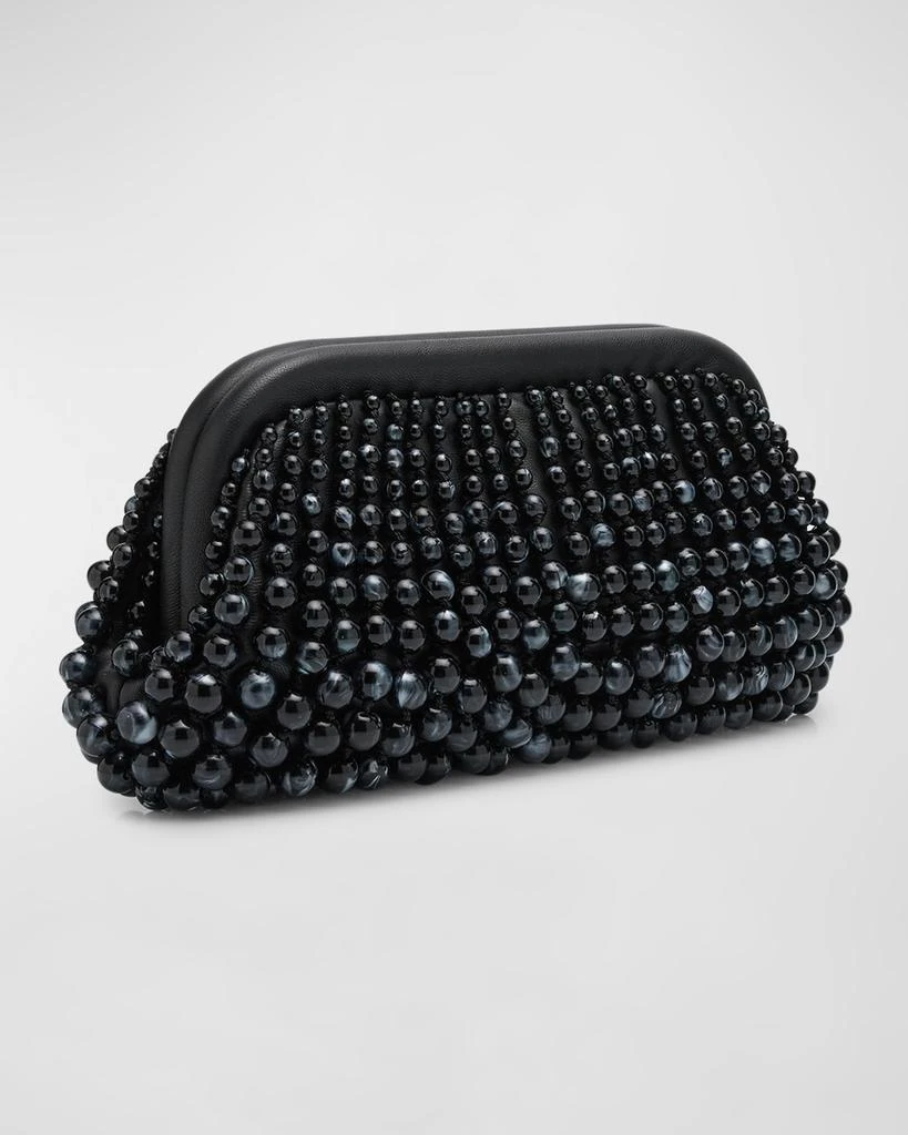 Cult Gaia Nia Beaded Leather Clutch Bag 6